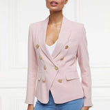 Holland Cooper Knightsbridge Blazer In Pink Linen