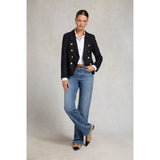 Holland Cooper Knightsbridge Blazer Navy Chalk Pinstripe