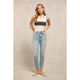Holland Cooper Layla Sleeveless Knitted Polo In Natural