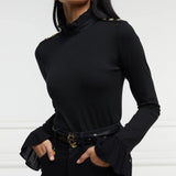 Holland Cooper Lilibet Jersey Tee in Black