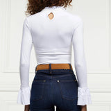 Holland Cooper Lilibet Jersey Tee in White