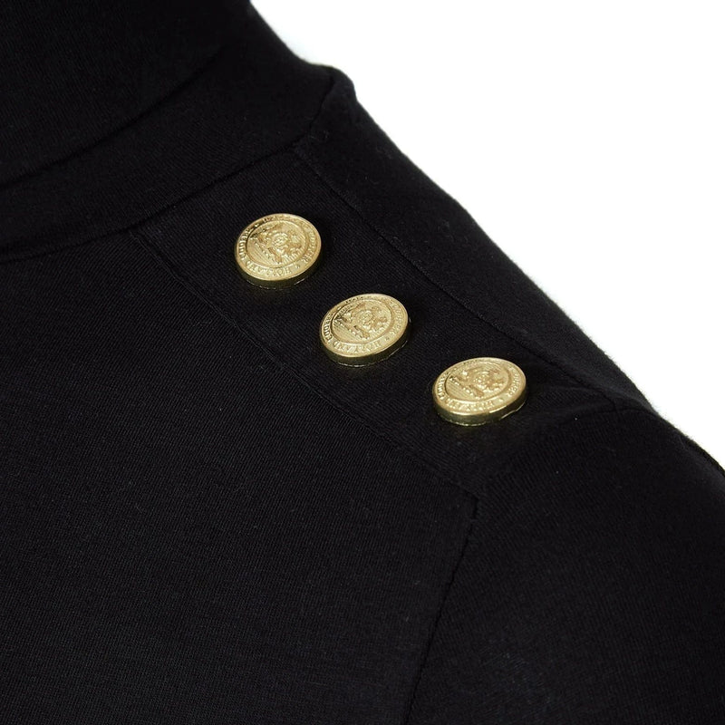 Holland Cooper Long Sleeve Roll Neck Black