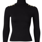 Holland Cooper Long Sleeve Roll Neck Black