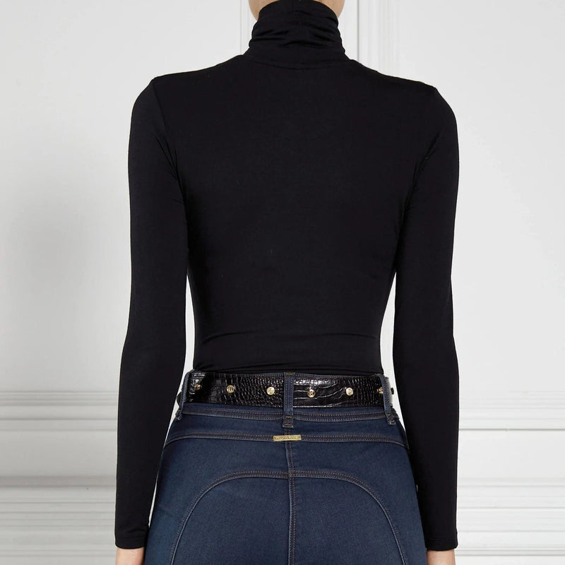 Holland Cooper Long Sleeve Roll Neck Black
