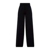 Holland Cooper Maria Knitted Wide Leg Pant In Black