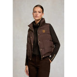 Holland Cooper Milton Padded Gilet In Chocolate