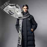 Holland Cooper Monogram Scarf Grey Marl in Grey