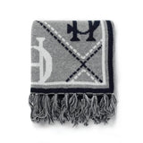 Holland Cooper Monogram Scarf Grey Marl in Grey