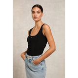 Holland Cooper Ruby Knitted Vest in Black
