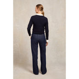 Holland Cooper Sarah Crew Neck Knit In Ink Navy