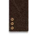 Holland Cooper Sloane Fingerless Gloves In Chocolate
