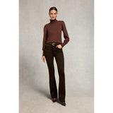 Holland Cooper Structured Kelsie Roll Neck Knit In Cocoa