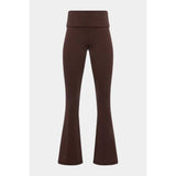 Holland Cooper Supersoft Flared Pant In Walnut