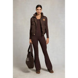 Holland Cooper Supersoft Flared Pant In Walnut