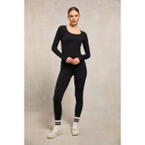 Holland Cooper Supersoft Long Sleeve Top in Black