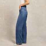 Holland Cooper Tiffany Wide Leg Jean in Denim