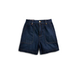 Holland Cooper Utility Denim Shorts in Deep Indigo