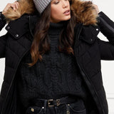 Holland Cooper Whistler Puffer Jacket Black in Natural