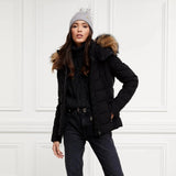 Holland Cooper Whistler Puffer Jacket Black in Natural