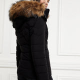 Holland Cooper Whistler Puffer Jacket Black in Natural