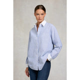 Holland Cooper Winchester Shirt Azure Blue Stripe
