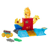 Hot Wheels Monster Trucks Power Smashers 5-Alarm Torch Tower Takedown Playset