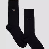 Boss Bodywear Iconic 2 Pack Logo Socks In Black