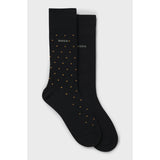 BOSS 2-Pack Minidot Socks In Black