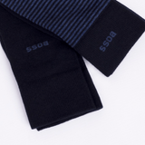 BOSS 2-Pack Of Regular Length Logo-Detail Socks In Open Blue