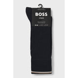 BOSS 2-Pack Regular Length Cotton-Blend Socks In Dark Blue