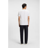 BOSS Cotton-Jersey T-Shirt With Logo Detail In White