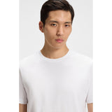 BOSS Cotton-Jersey T-Shirt With Logo Detail In White
