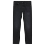 BOSS Delaware Black Slim Fit Italian-Made Denim Jeans In Black