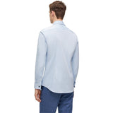 BOSS Easy-Iron Slim-Fit Stretch-Cotton Dobby Shirt In Light Blue