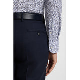 BOSS Floral-Print Slim Fit Stretch Cotton Poplin Shirt In Light Blue