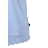 BOSS Mercerised Cotton Slim Fit Polo Shirt With Collar Stripe In Light Blue