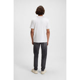 Hugo Boss Orange Cotton Jersey T-Shirt With Animal Graphic In White