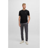 BOSS Orange Cotton Jersey T-Shirt With Logo Patch In Black