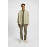 BOSS Orange Cotton Jersey T-Shirt With Logo Patch In Olive