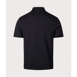 BOSS Orange Interlock Polo Shirt In Black
