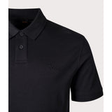 BOSS Orange Interlock Polo Shirt In Black