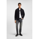 BOSS Orange Maine Regular Fit Jeans In Grey Comfort Stretch Denim In Dark Grey