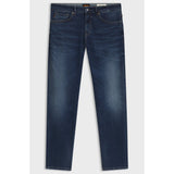BOSS Orange Maine Regular-Fit Soft-Motion Denim Jeans In Dark Blue