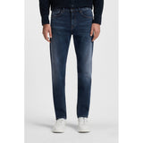BOSS Orange Maine Regular-Fit Soft-Motion Denim Jeans In Dark Blue