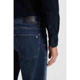 BOSS Orange Maine Regular-Fit Soft-Motion Denim Jeans In Dark Blue