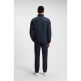 BOSS Orange Packable Slim Fit Jacket With Water Repellent Mixed Quilting In Dark Blue