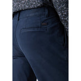 BOSS Orange Pleated Chino Trousers In Dark Blue