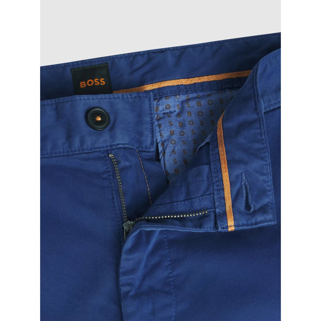 BOSS Orange Stretch Slim Fit Chinos In Open Blue
