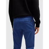 BOSS Orange Stretch Slim Fit Chinos In Open Blue
