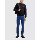 BOSS Orange Stretch Slim Fit Chinos In Open Blue